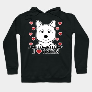 I Love Akitas Hoodie